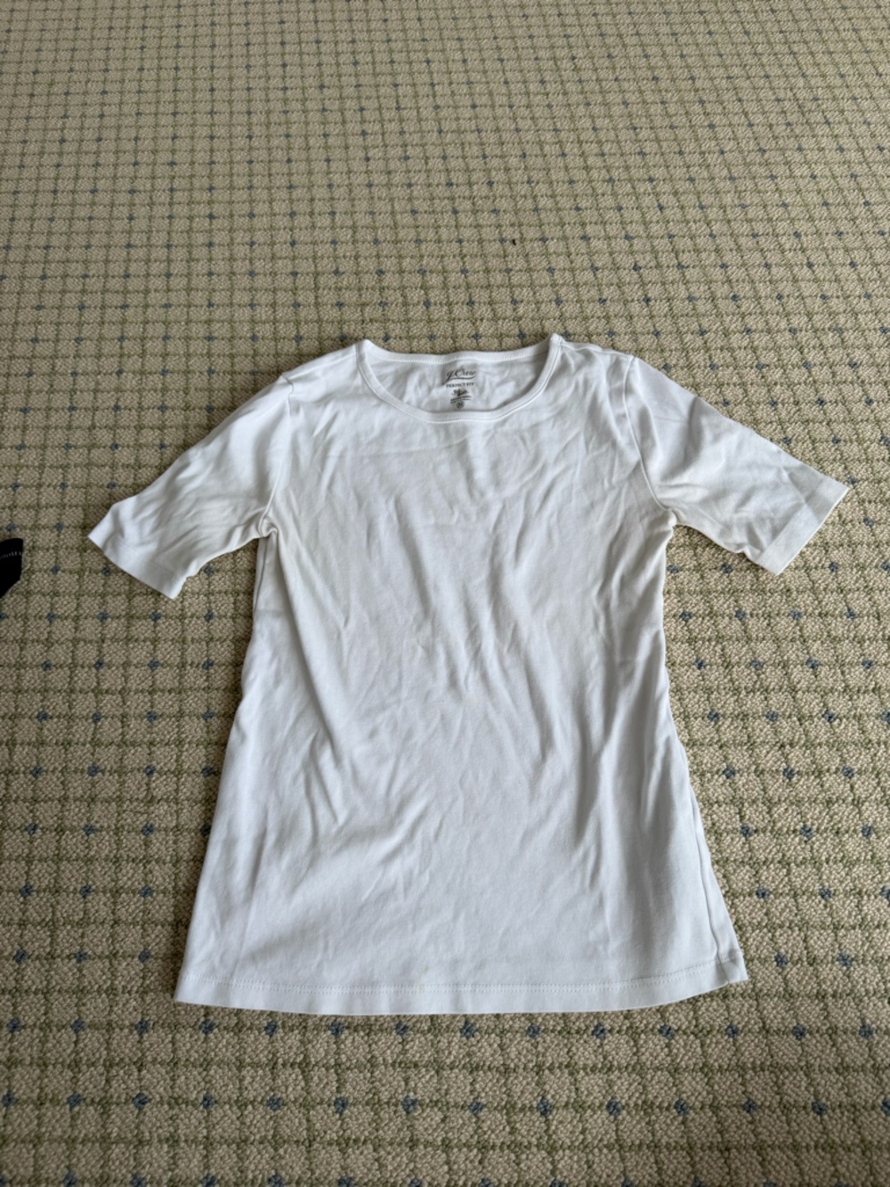 J. Crew White Crewneck Tee